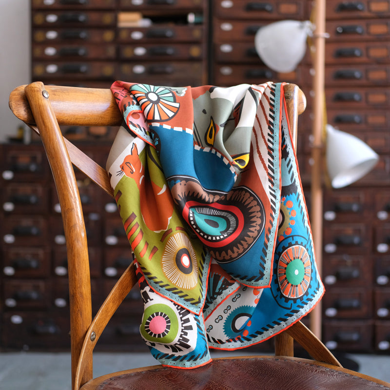 FOULARD QUANTIQUE D'AUTOMNE