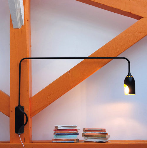 LARGE TOURNEBRILLE WALL LAMP, black