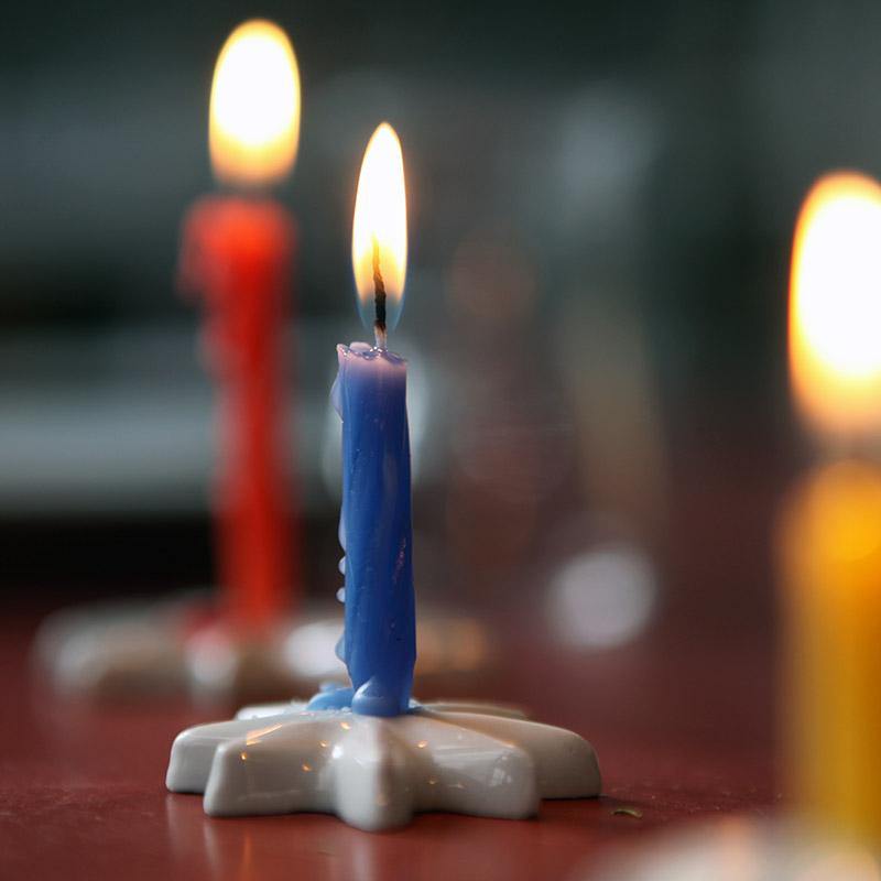 petit bougeoir étoile blanc pour bougie d'anniversaire - tsé tsé