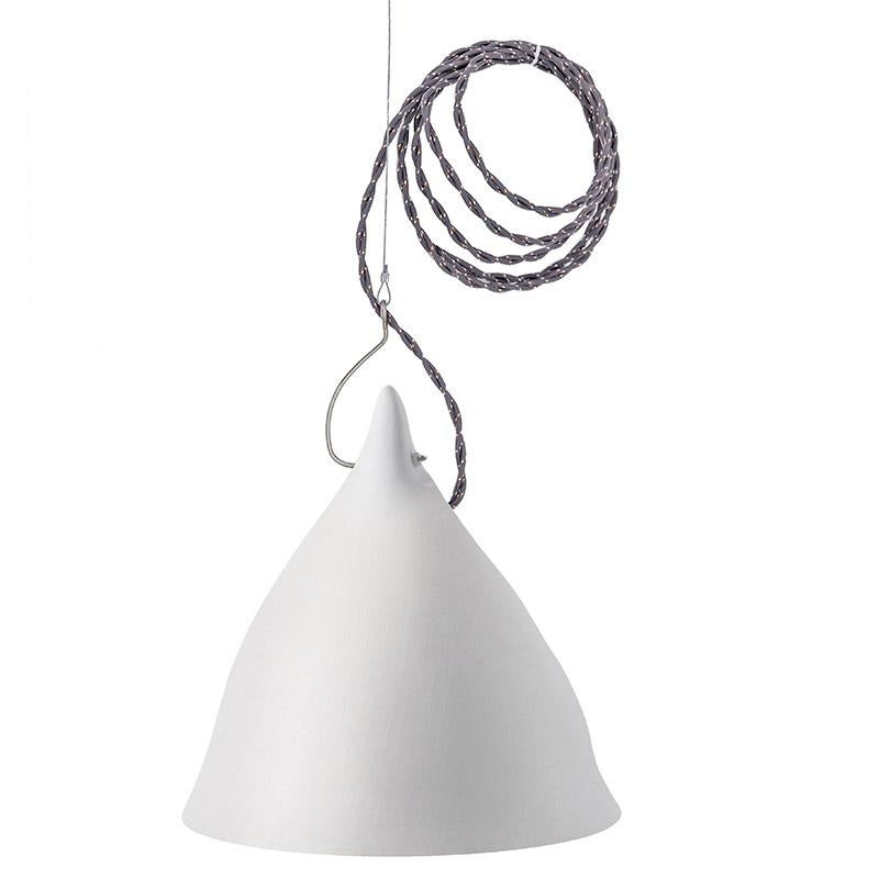 GRANDE CORNETTE EN SUSPENSION, porcelaine brillante ou mate - Tsé & Tsé