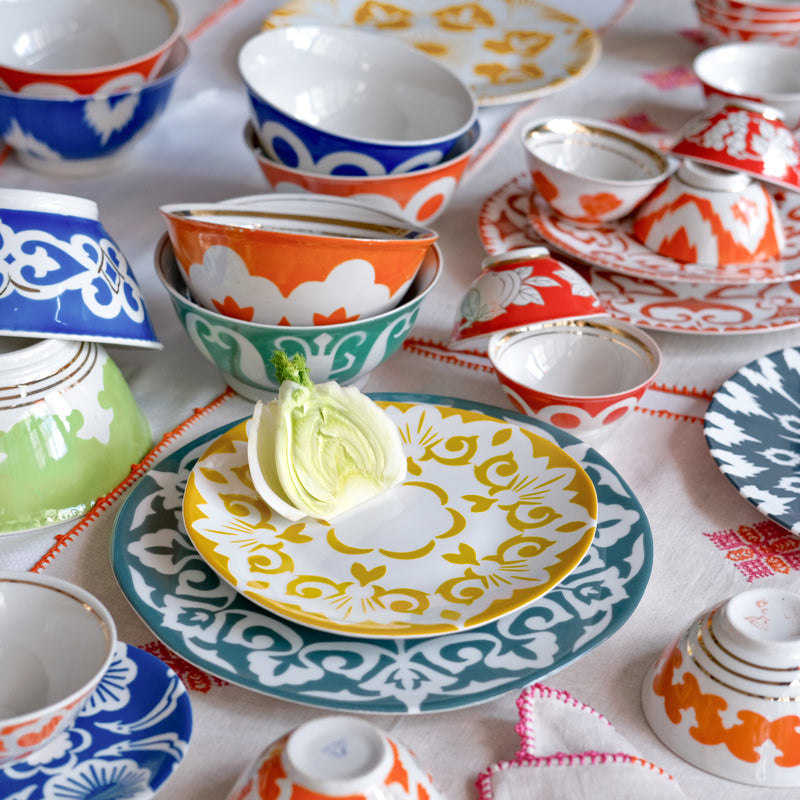 SMALL YULDUZI PLATE, sunflower yellow