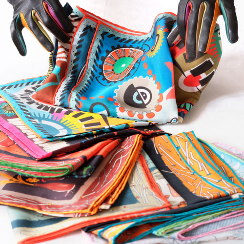 FOULARD QUANTIQUE D'AUTOMNE