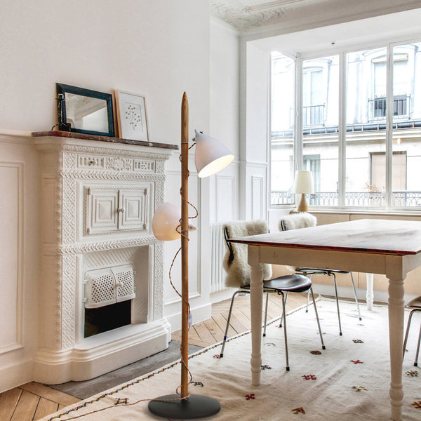 LE PERCHOIR - Lampadaire 130cm - Bois Doré