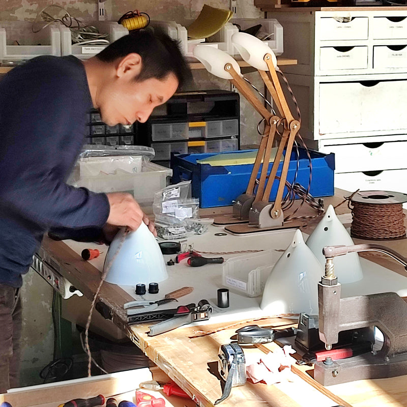 THE PERCH - Floor Lamp 165cm - Brown Wood