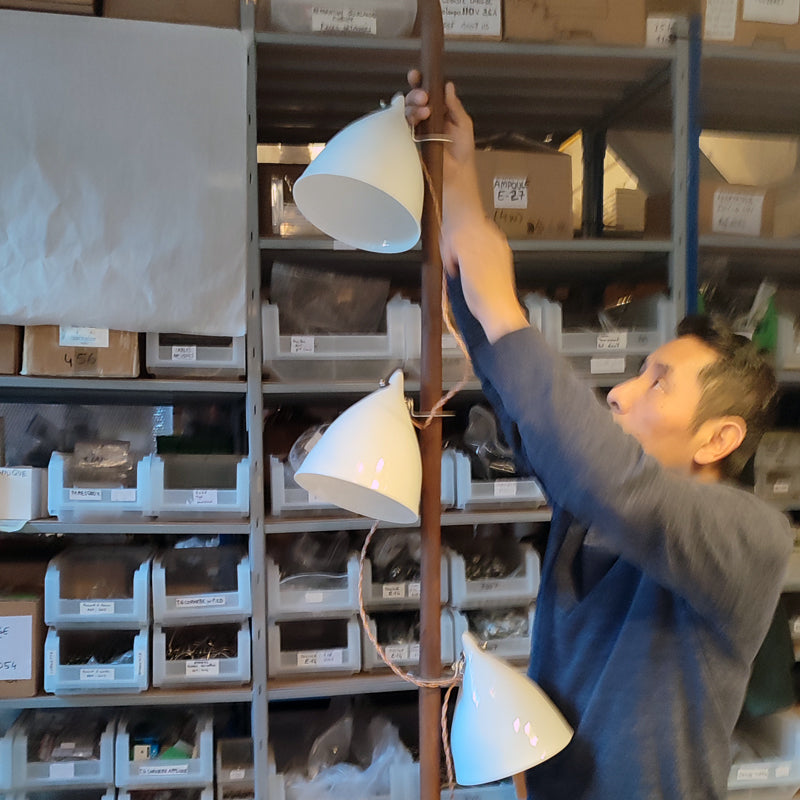 THE PERCH - Floor Lamp 165cm - Honey Wood