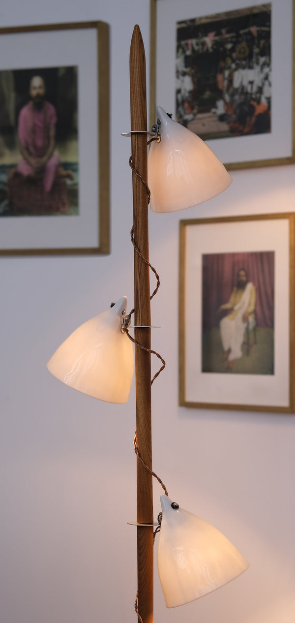 LE PERCHOIR - Lampadaire 165cm - Bois Doré