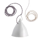 lampe Cornette suspension en porcelaine brillante