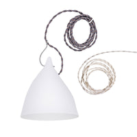 lampe Cornette suspension en porcelaine mate