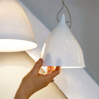 SUSPENSION CORNETTE, shiny or matt porcelain
