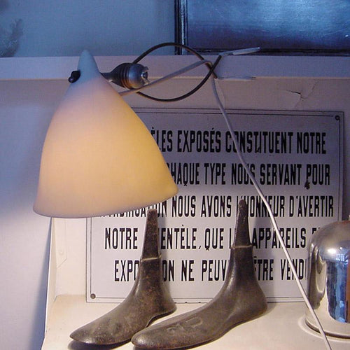 Cornet clip on light in glazed porcelain main image 1