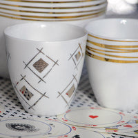 grande tasse sans poignée avec motif platine - tsé tsé